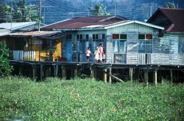 Pfahldorf Kampong Ayer, Brunei, Borneo 