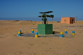 Denkmal Antoine Saint Exupery in Tarfaya, Marokko