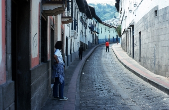ECUADOR, Calle La Ronda, Altstadt von Quito, Weltkulturerbe der UNESCO
