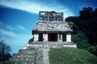 MEXIKO, Sonnentempel in Palenque, Alte Mayastadt in Chiapas, Weltkulturerbe der UNESCO