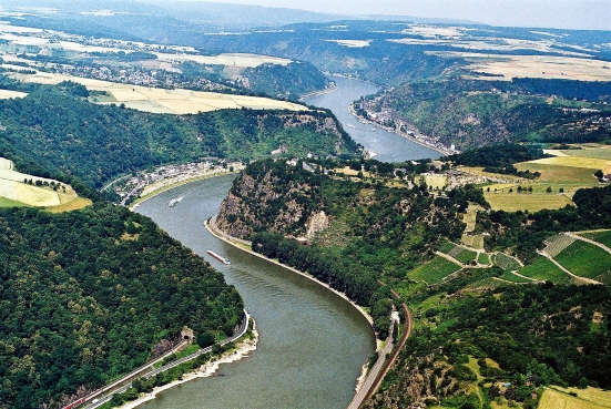 Der Rhein mit der Loreley
