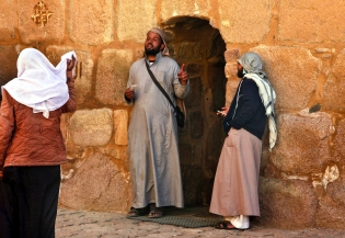 Der Eingang zum Kloster Stanta Katharina im Sinai