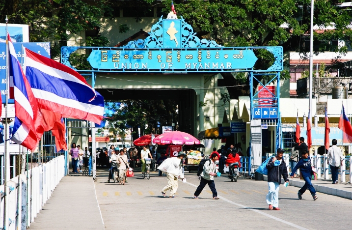Grenze Thailand - Myanmar, ehemals Burma