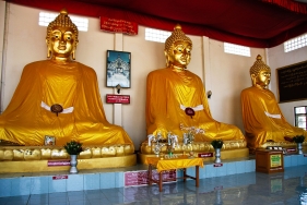 Buddahs in Wat Phra That Doi, Myanmar
