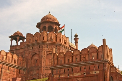 INDIEN, Red Fort in Delhi, 1639 erbaut für den Mogulkaiser Shah Jajan, Weltkulturerbe der UNESCO