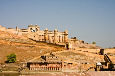 INDIEN, Amber Fort, Weltkulturerbe Bergfestungen in Rajasthan, Weltkulturerbe der UNESCO