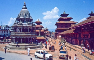 NEPAL, Durbar Square in Kathmandu, Weltkulturerbe der UNESCO