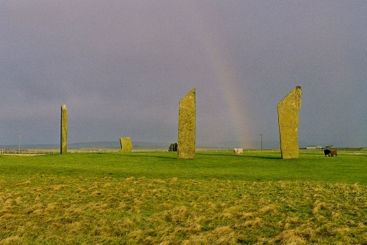 GROSSBRITANNIEN, Stones of Stenness, Jungsteinzeitliche Monumente auf den Orkney-Inseln, Welterbe