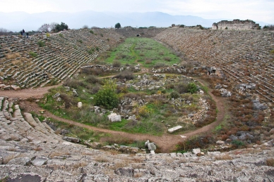  TUERKEI, Stadion in Aphrodisias, Karien, Tuerkei, Weltkulturerbe der UNESCO