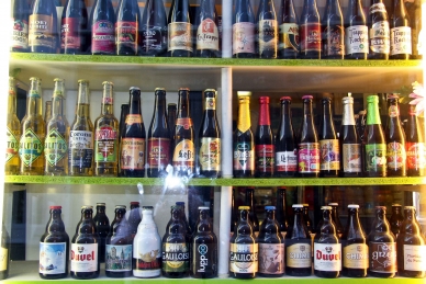 Es gibt auch Bier in Belgien