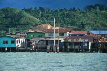 Pfahldorf Kampong Ayer, Brunei, Borneo 