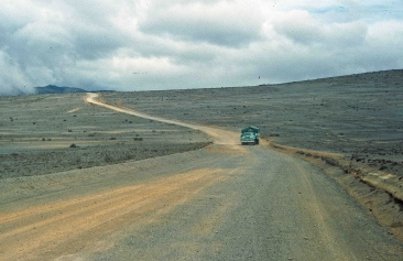 Unterwegs zum Chimborazo, wegen seiner Lage nahe des Äquator der höchste Berg der Erde