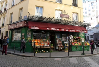 Drehort des Films Die fabelhafte Welt der Amelie, Marche de la Butte, Montmartre, Paris