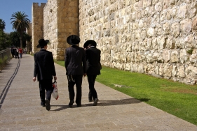 An der Altstadtmauer in Jerusalem