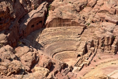 Das Theater der Nabataeer in Petra