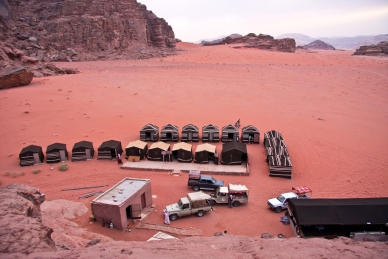 Nachtcamp im Wadi Rum