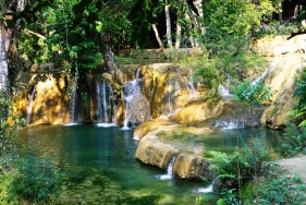 Tad Sae Waterfall am Khan River nahe Luang Prabang