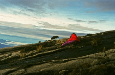 Astrid fotografiert am Mount Kinabalu, Sabah, Borneo, Malaysien