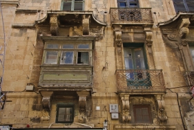 Erker in Valetta, Malta