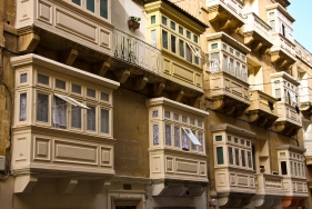 Erker in Valetta, Malta