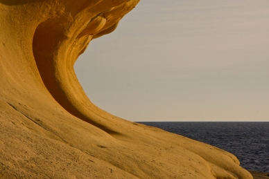 Klippen in Xlendi, Gozo