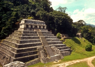 Tempel der Inschriften in Palenque, Chiapas, Mexiko