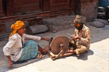 Scherenschleifer in Kathmandu
