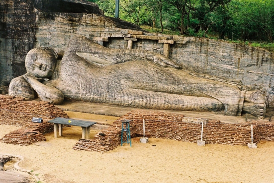 Liegender Buddha in Polonnaruwa, Sri Lanka