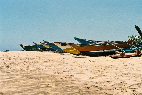 Boote in Mirissa, Sri Lanka