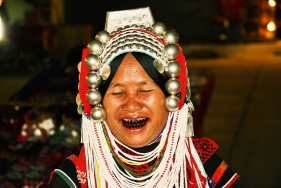 Hmong Frau in Chiang Rai, Thailand