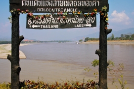 Goldenes Dreieck, die Grenzregion Thailand, Myanmar, Laos
