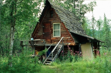 Log Cabin am Tanana River