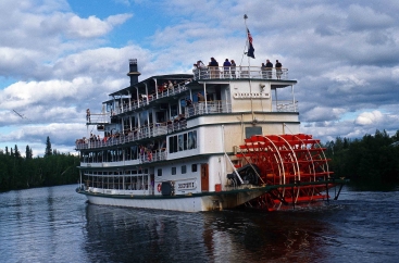 Raddampfer auf dem Tanana River