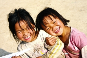 Kinder in Sapa, Vietnam
