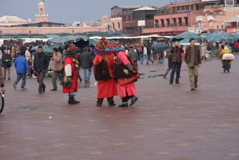 MAROKKO, Marrakesch, Djemaa el Fna, Weltkulturerbe der UNESCO