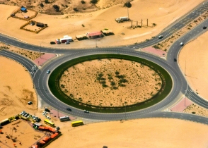 Verkehrskreisel in Dubai