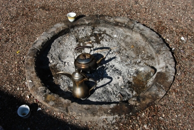 Teeservice der Beduinen im Sinai, Ägypten