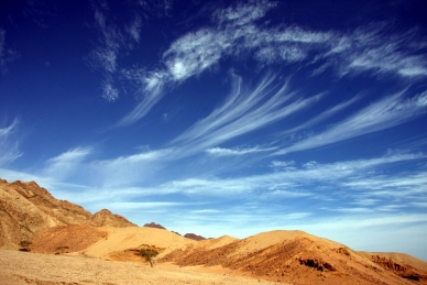 Wolken über dem Sinai