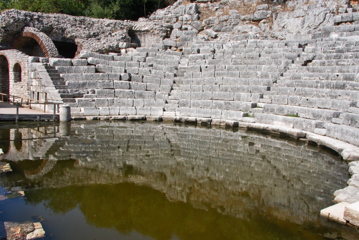 Amphietheater in Butrint, Albanien