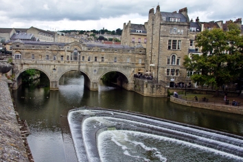 Pulteney Bridge in Bath, England