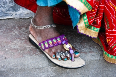 Fussschmuck in Rajasthan