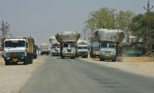Gegenverkehr in Rajasthan