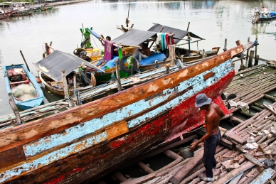 Alter Hafen in Jakarta