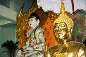 Buddahs in Wat Phra That Doi, Myanmar