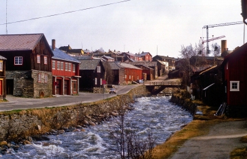 Bergbaustadt Roros, Norwegen