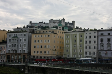 Salzburg mit Blick auf Die Festung Hohensalzburg