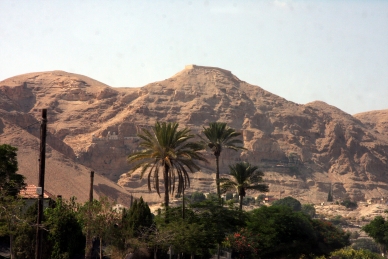 Berg der Versuchung nahe Jericho, hier wurde Jesus vom Teufel versucht
