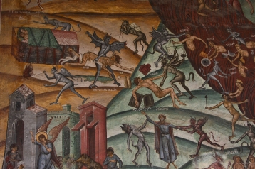 Wandmalerei im Kloster Horezu, Weltkulturerbe der UNESCO, Kleine Walachei