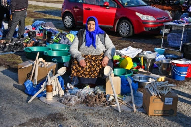 Montagsmarkt in Potlogi, Walachei