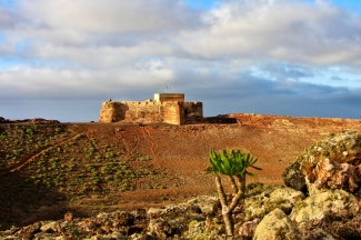  Burg Santa Barbara auf dem Vulkan Guanpay, Teguise, Lanzarote